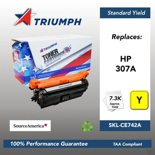Remanufactured Skilcraft Toner, Yellow, Yield 7300 Remanufactured Skilcraft Toner, Yellow, Yield 7300