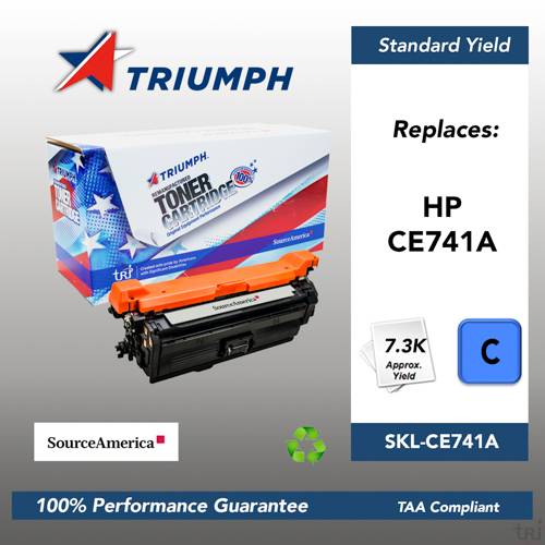 Remanufactured Skilcraft Toner, Cyan, Yield 7300