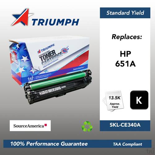 Remanufactured Skilcraft Toner, Black, Yield 13500 Remanufactured Skilcraft Toner, Black, Yield 13500