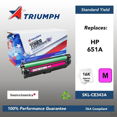 Remanufactured Skilcraft Toner, Magenta, Yield 16000 Remanufactured Skilcraft Toner, Magenta, Yield 16000