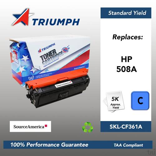 Remanufactured Skilcraft Toner, Cyan, Yield 5000