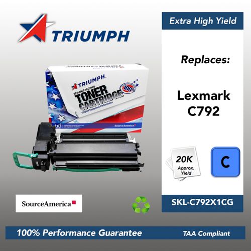 Remanufactured Skilcraft Toner, Cyan, Yield 20000 Remanufactured Skilcraft Toner, Cyan, Yield 20000