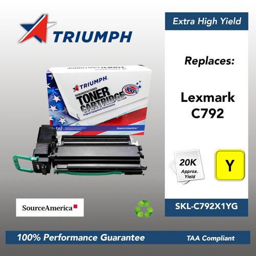Remanufactured Skilcraft Toner, Yellow, Yield 20000 Remanufactured Skilcraft Toner, Yellow, Yield 20000