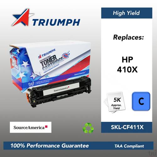 Remanufactured Skilcraft High Yield Toner, Cyan, Yield 5000 Remanufactured Skilcraft High Yield Toner, Cyan, Yield 5000