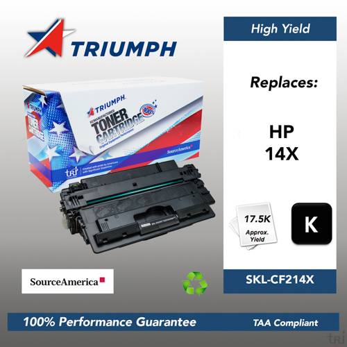 Remanufactured Skilcraft High Yield Toner, Black, Yield 17500 Remanufactured Skilcraft High Yield Toner, Black, Yield 17500