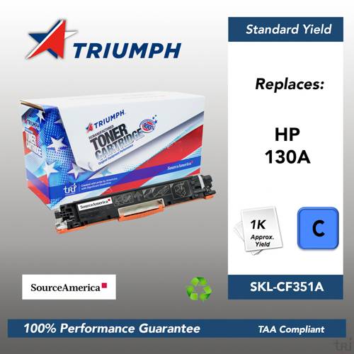 Remanufactured Skilcraft Toner, Cyan, Yield 1000