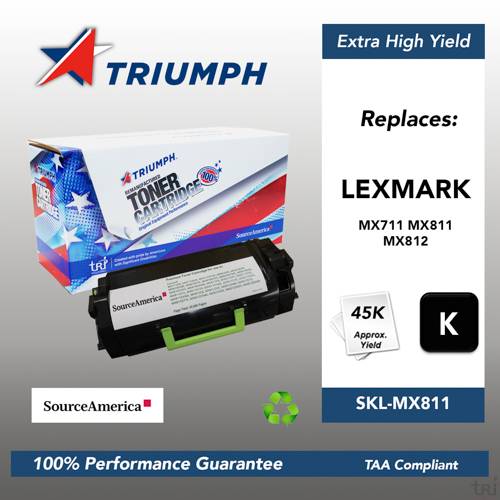 Remanufactured Skilcraft Extra High Yield Toner, Black, Yield 45000 Remanufactured Skilcraft Extra High Yield Toner, Black, Yield 45000