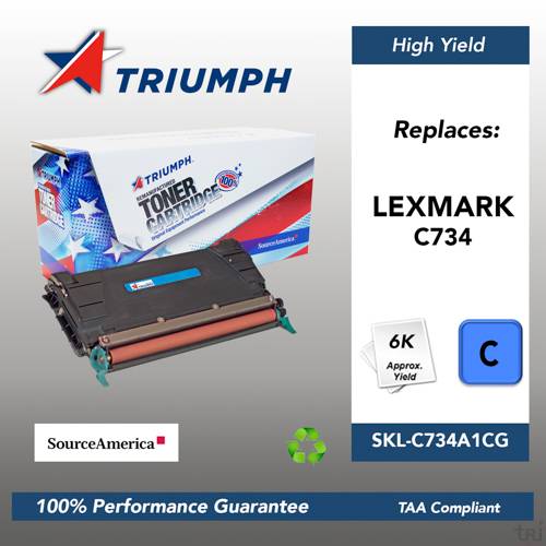 Remanufactured Skilcraft High Yield Toner, Cyan, Yield 5000 Remanufactured Skilcraft High Yield Toner, Cyan, Yield 5000