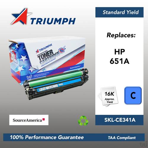 Remanufactured Skilcraft Toner, Cyan, Yield 16000 Remanufactured Skilcraft Toner, Cyan, Yield 16000