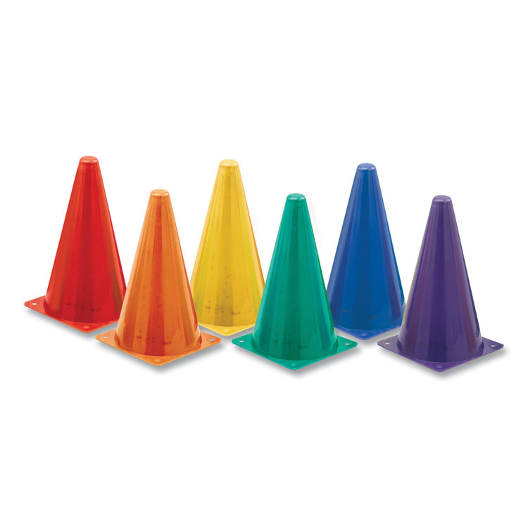 CONES, 9" GYM,6/ST,AST