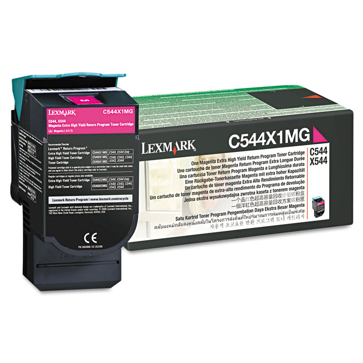 C544 C546 X544 X546 X548 Series Extra High Yield Magenta Return Program Toner (4 000 YIELD)