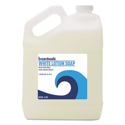 SOAP,WHITE LOTION POUR