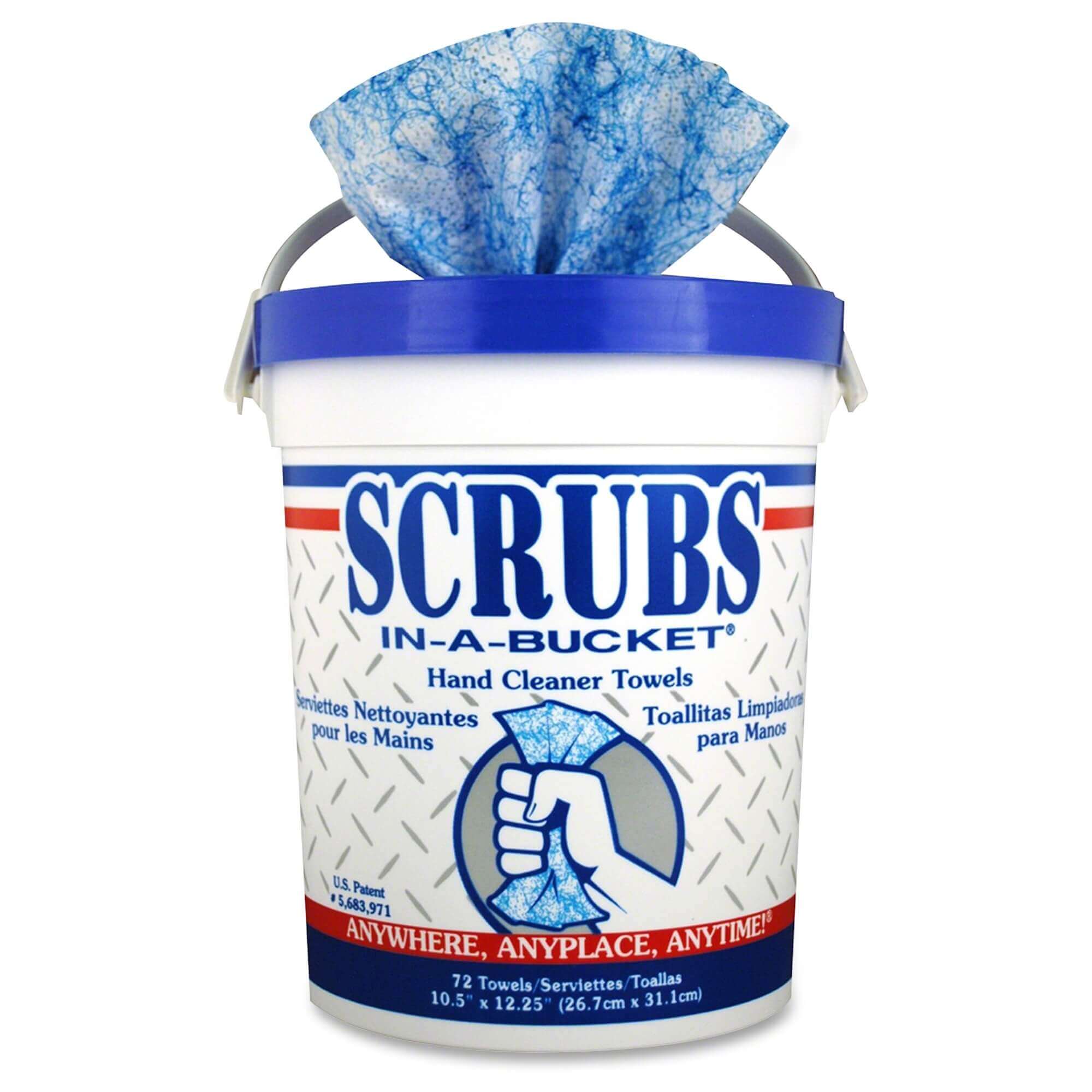 WIPES;SCRUBS INABUCKET;72CT
