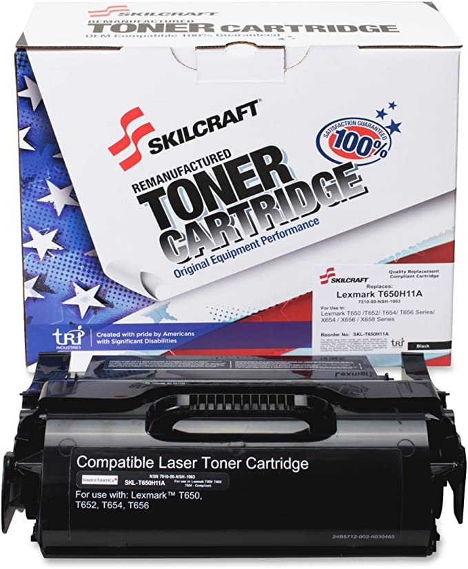 Remanufactured Skilcraft High Yield Toner, Black, Yield 9000 Remanufactured Skilcraft High Yield Toner, Black, Yield 9000