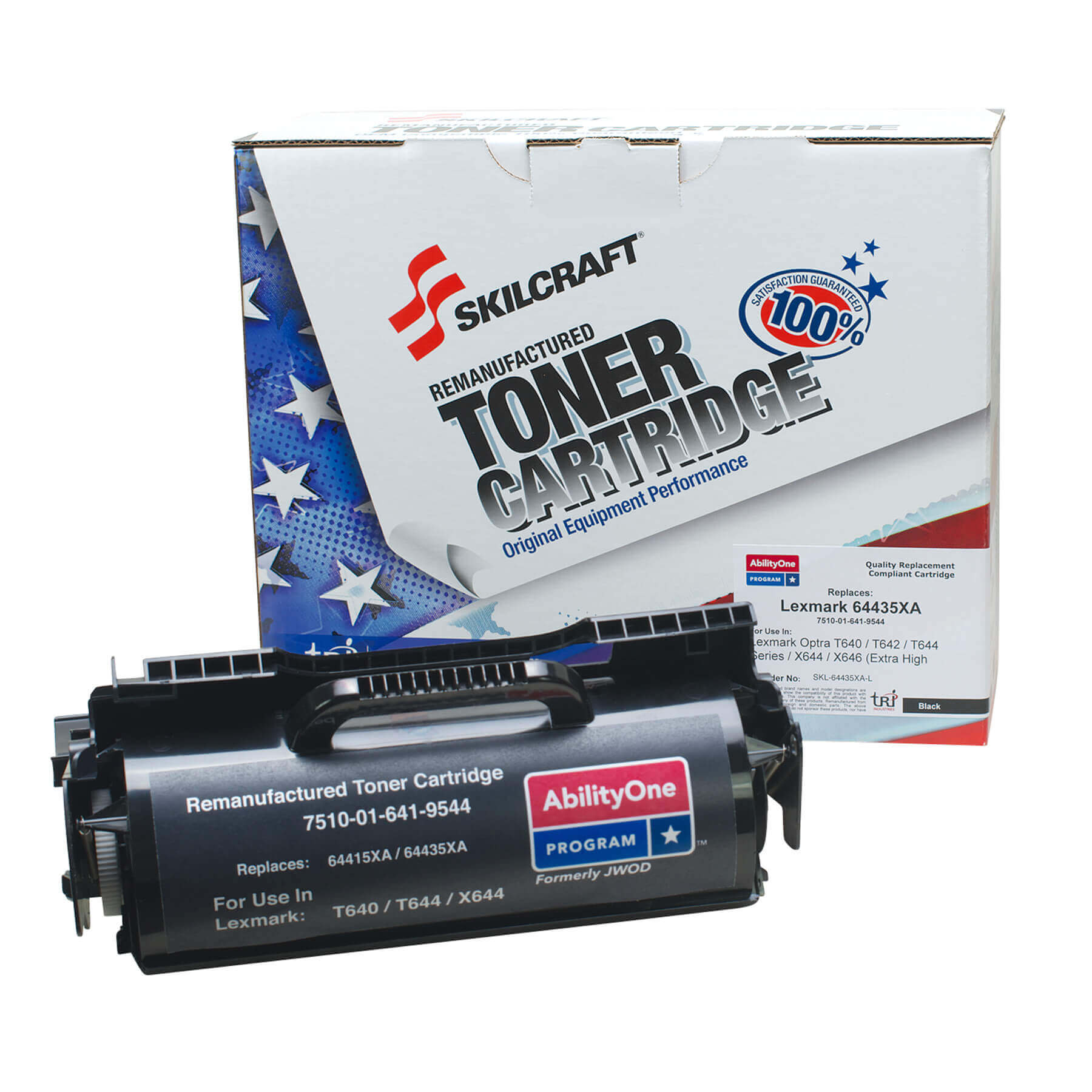 Remanufactured Skilcraft High Yield Toner, Black, Yield 32000 Remanufactured Skilcraft High Yield Toner, Black, Yield 32000