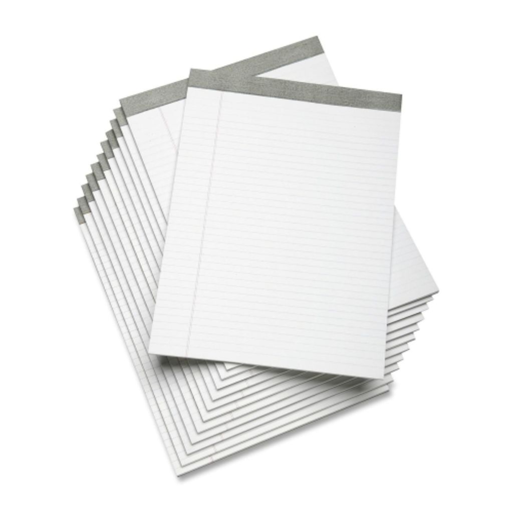 Skilcraft Writing Pad 50 Sheets Printed 16 LB Basis Weight Letter 8.50 Inch X 11 Inch White Paper 1DOZEN