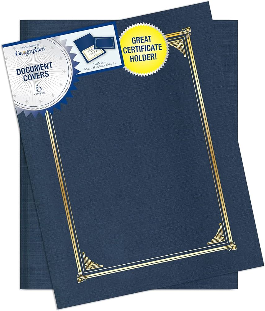 Skilcraft Gold Foil Document Cover, 5/PG