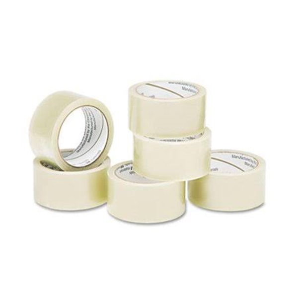 SKILCRAFT ECONOMY PACKAGE SEALING TAPE, 3" CORE, 2" X 55 YDS, CLEAR, 6/PACK SKILCRAFT ECONOMY PACKAGE SEALING TAPE, 3" CORE, 2" X 55 YDS, CLEAR, 6/PACK