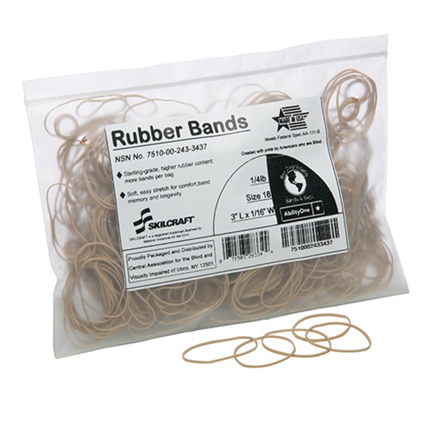 RUBBERBAND,SZ18 1/4LB