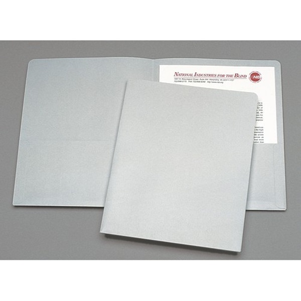 DOUBLE POCKET PORTFOLIO, LETTER SIZE, GR