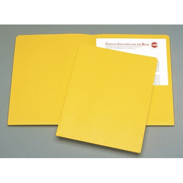 DOUBLE POCKET PORTFOLIO, LETTER SIZE, YE