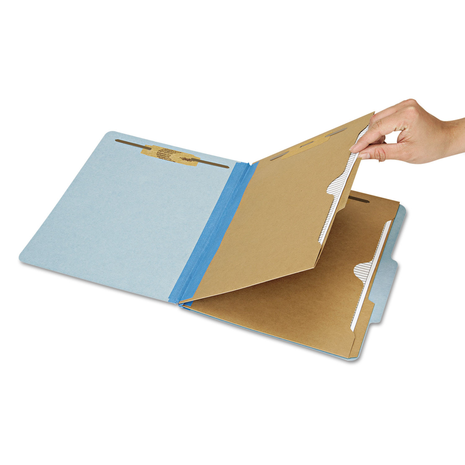 CLASSIFICATION POCKET FOLDER, 6-SECTION,