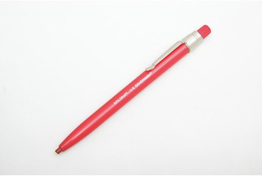 CHINA MARKER WAX PENCIL - RED LEAD, 12 C