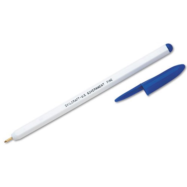 STICK PEN BLUE INK,FINE POINT