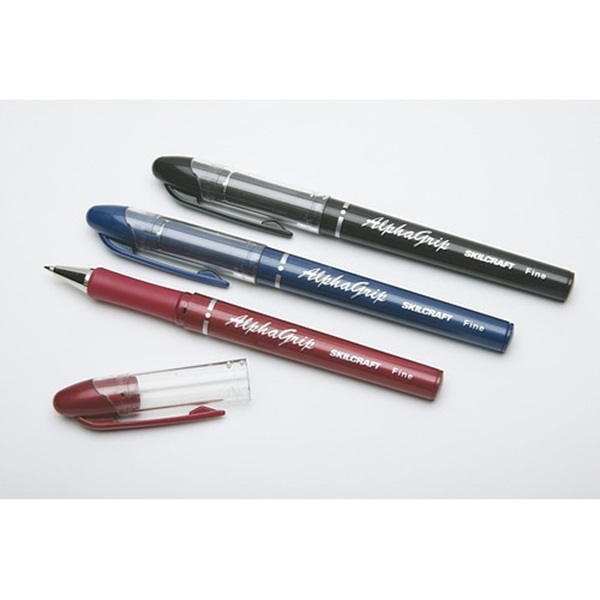 ALPHAGRIP BALL POINT PEN - RED INK, FINE