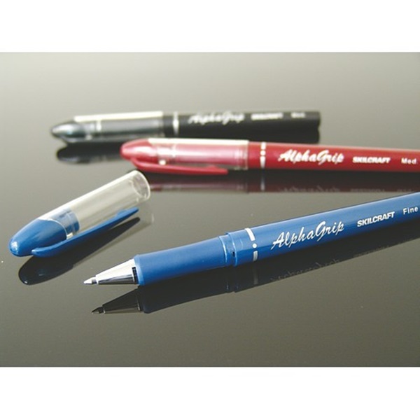 ALPHAGRIP BALL POINT PEN BLUE INK,FINE P