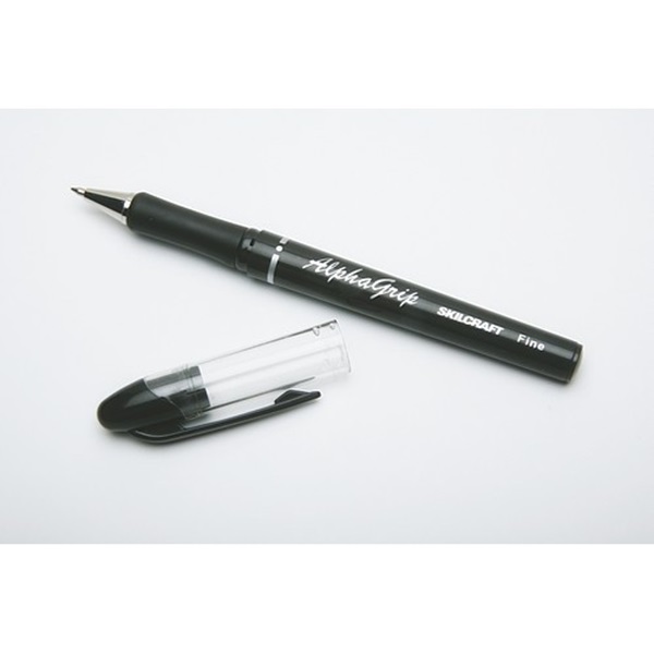 ALPHAGRIP BALLPOINT STICK PEN, BLACK INK