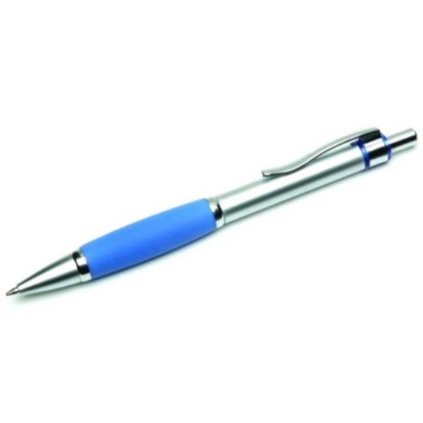 CUSHION GRIP BALLPOINT PEN WITH METAL BA