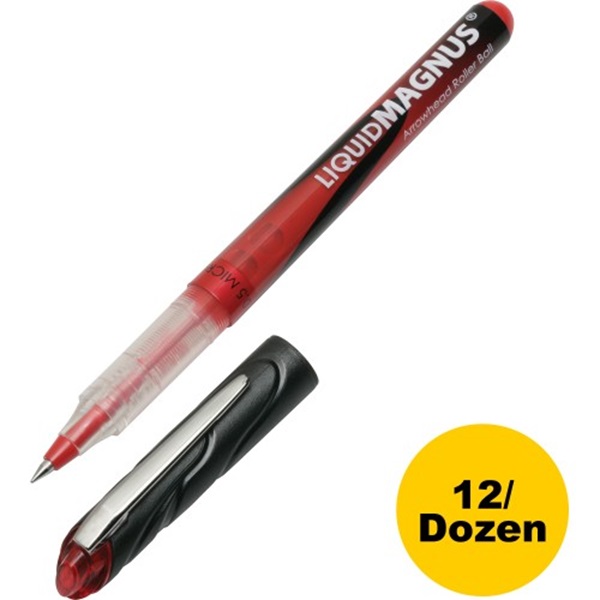 LIQUID MAGNUS ROLLER BALL STICK PEN, RED