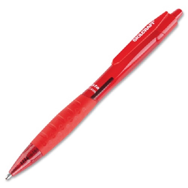 VISTA BALLPOINT RETRACTABLE PEN, RED INK