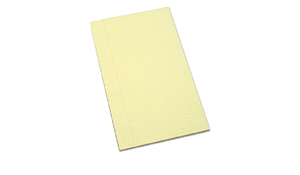 WRITING PAD, RULED, 8 1/2 X 13 1/4, CANA
