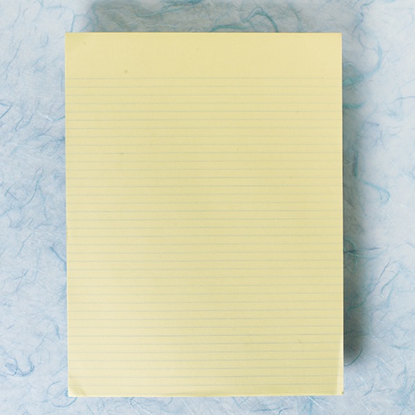 WRITING PAD, 5 X 8 INCH, CANARY