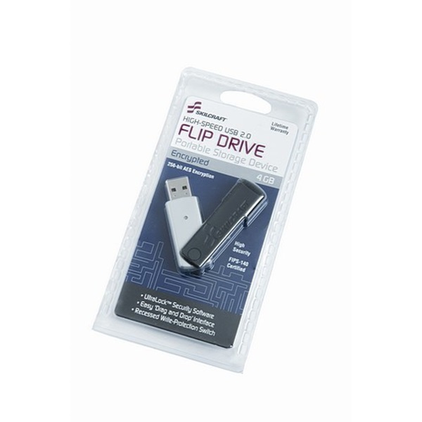 USB FLASH DRIVE 4GB, WATER RESISTANT ENC