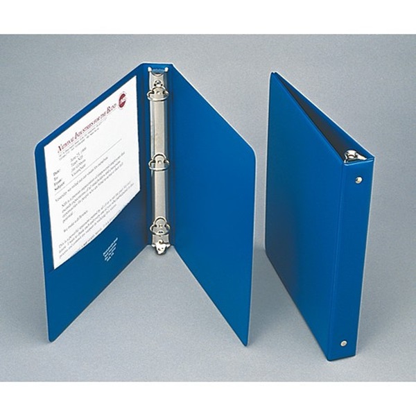 ROUND RING BINDER,  ONE INCH,  BLUE