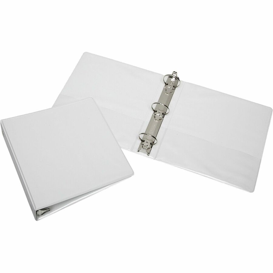 ROUND RING BINDER, 2 INCH CAPACITY, GRAY