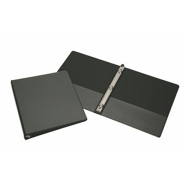 BINDER, BLACK, 1/2"  3-RING