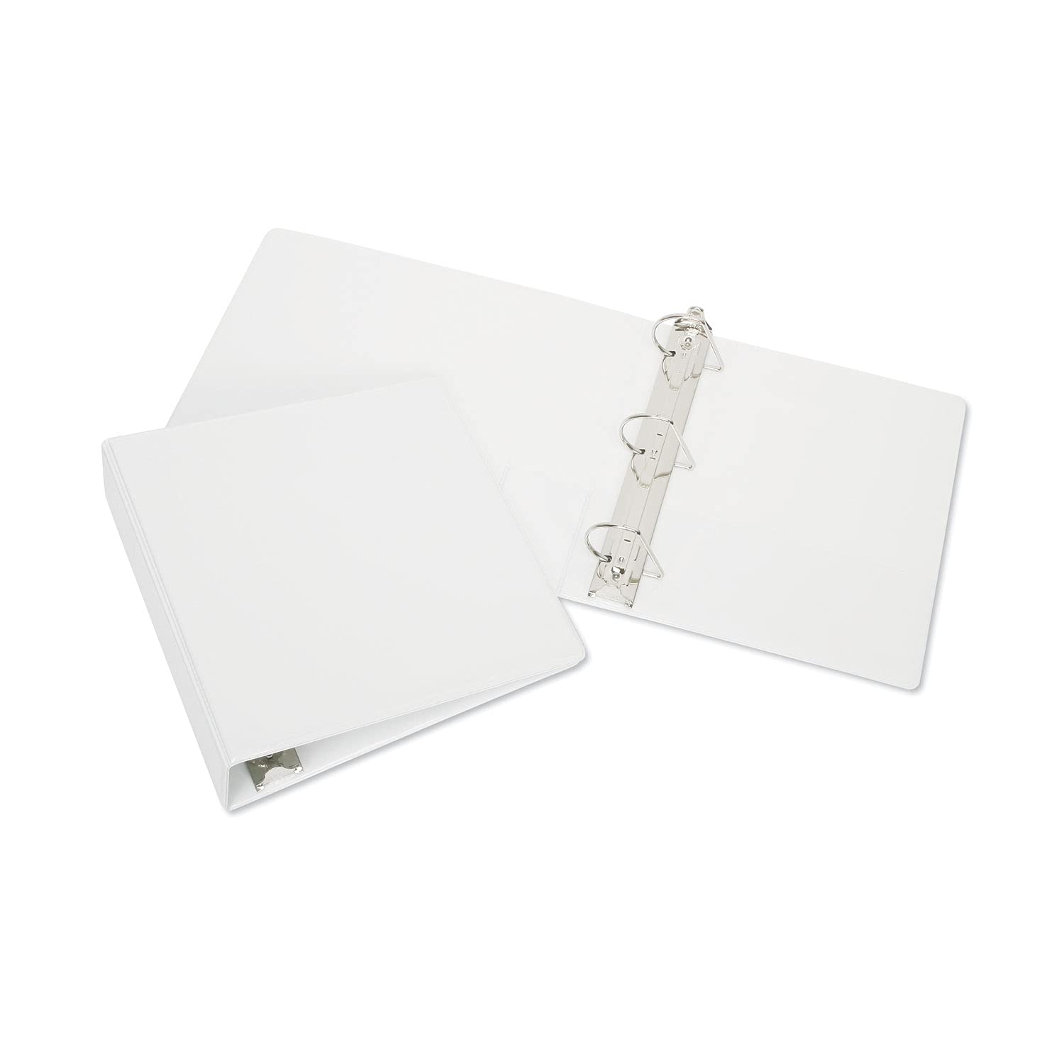 Skilcraft Slant D-Ring View Binder, 3 Rings, 3" Capacity, 11 x 8.5, White Skilcraft Slant D-Ring View Binder, 3 Rings, 3" Capacity, 11 x 8.5, White