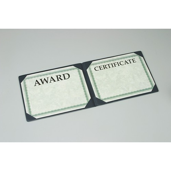AWARD CERTIFICATE BINDER NAVY BLUE,  WIT
