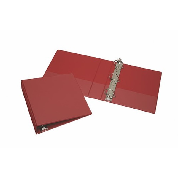 ANGLED DRING VIEW BINDER, RED,  CAPACITY