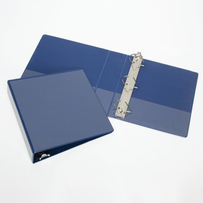 ANGLED D-RING VIEW BINDER BLUE,CAPACITY