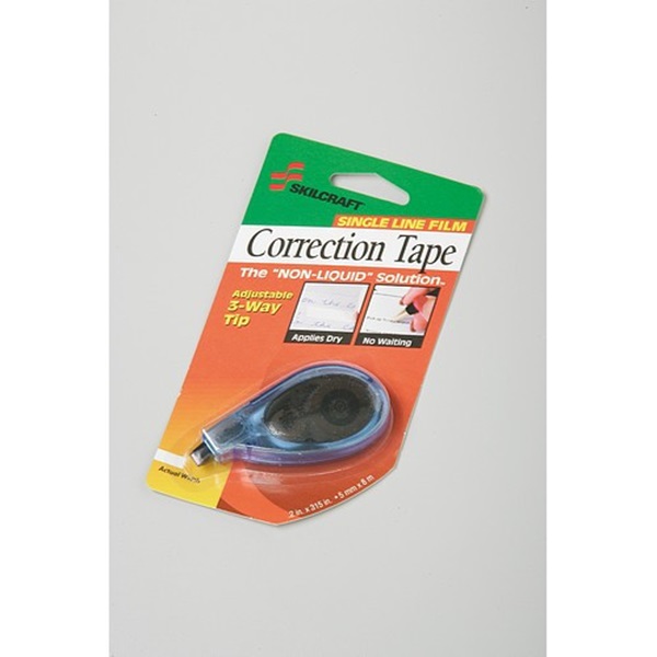 CORRECTION TAPE,NONREFILLABLE, ADJ TIP,T