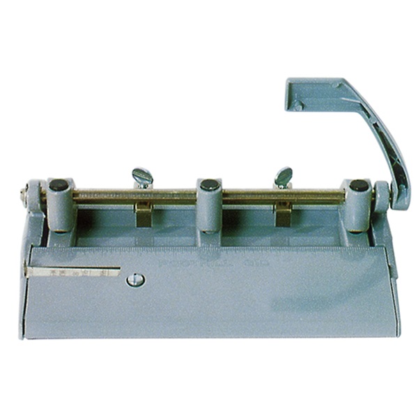 ADJUSTABLE HEAVY-DUTY THREE-HOLE PUNCH,