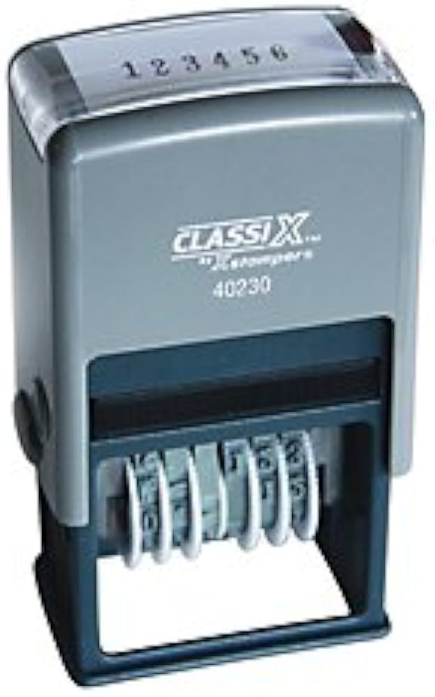 SELF INKING SIX-DIGIT NUMBERING SYSTEM,