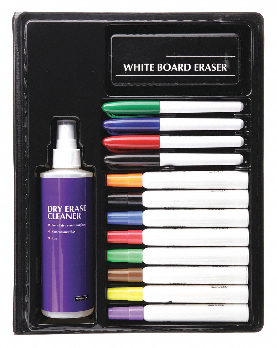 DRY ERASE SYSTEM, 4 FINE/8 CHISEL, ASSOR