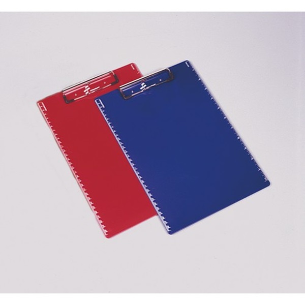 CLIPBOARD, PLASTIC, RECYCLED, RED WITH R