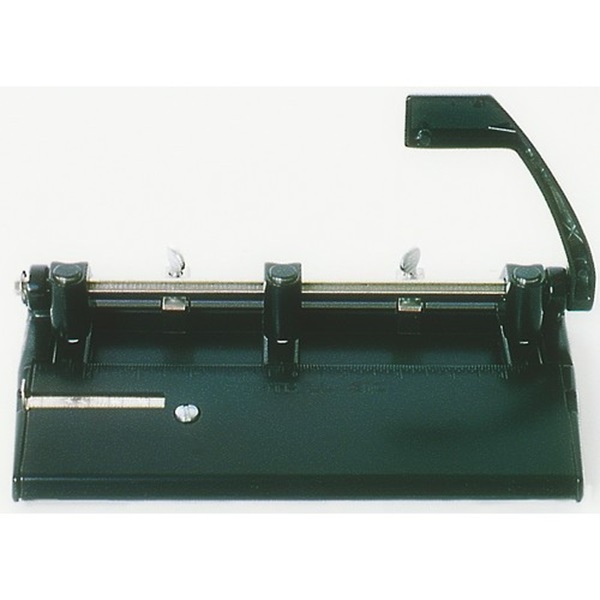 ADJUSTABLE HEAVY-DUTY THREE-HOLE PUNCH,